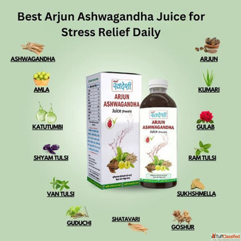 Best Arjun Ashwagandha Juice for Stress Relief Daily