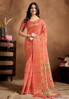 Buy Orange Saree - Beautiful Choice for Everyday and Special Wear