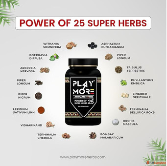 Natural Supplement for Men - Play More African Herbs