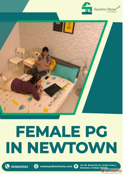 Affordable Safe Female PG in Newtown - Fully Furnished Rooms