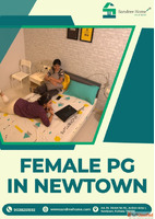 Affordable Safe Female PG in Newtown - Fully Furnished Rooms