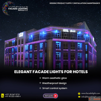 Premium Hotel Façade Lighting in Dubai