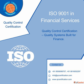 ISO 9001 in Financial Services Quality Control Certification