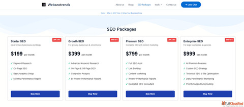 Affordable monthly SEO packages