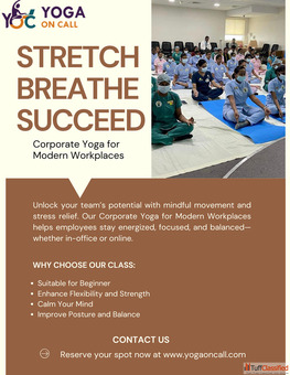 Corporate Yoga Made Easy - On-Site Online by Yoga On Call