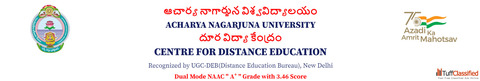 Acharya Nagarjuna University Distance Education - Admissions Open in Guntur