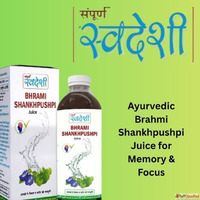 Ayurvedic Brahmi Shankhpushpi Juice for Memory Focus