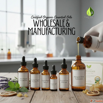 Pure Certified Organic Essential Oils for Wholesale Manufacturing