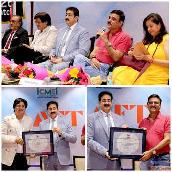 Karan Razdan Promotes Feature Film "Saira Khan Case" at Marwah Studios