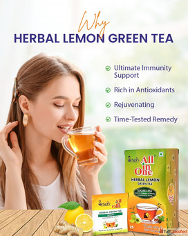 Buy Herbal Lemon Green Tea Packed with Antioxidants