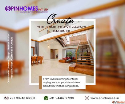 Premium Home Construction Interior Design Modular Kitchens - Spinhomes Pvt. Ltd.