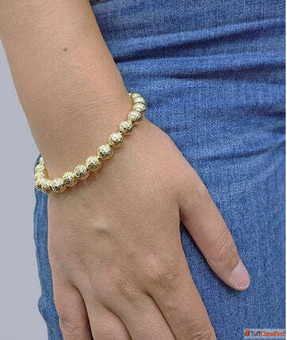 Buy 10k 14k Gold Bracelets in Texas USA Gold Miami Cuban Diamond Bracelet - goldbarjeweler