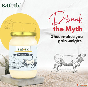 Buy Pure Buffalo Desi Ghee Online Satvik Ghee - 100 Natural and Authentic