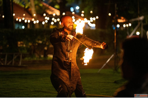 New Year Celebration in Company