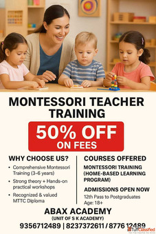 Montessori Teacher Training - 6-Month Certification Course