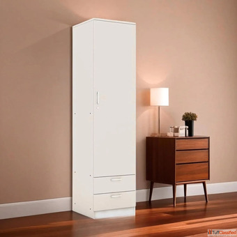 Buy Single Door Wardrobe Online Buy Brown Wooden Wardrobe with Mirror Online - Caspian Furniture