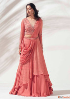 Stunning Peach Lehengas with Unbeatable Discounts
