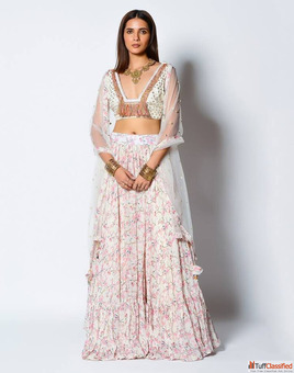 Trendy Crop Top Lehengas with Best Discounts