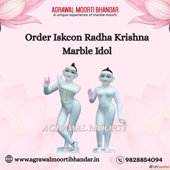 Order Iskcon Radha Krishna Marble Idol - Best Craftsmanship