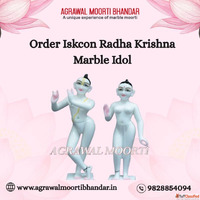 Order Iskcon Radha Krishna Marble Idol - Best Craftsmanship