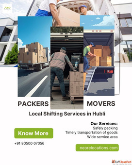 Local Shifting Services in Hubli