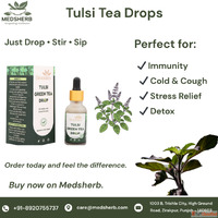 Tulsi Tea Drops Herboroot Available on Medsherb India - Delh...