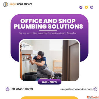 Unique Home Service - Best Office and Shop Plumbing Service in Tirupattur