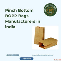 Pinch Bottom Bopp Bags Manufacturers in India
