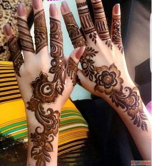 Rajasthani and Arabic styles by Affordable mehandi artist in Chandigarh today