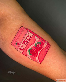 Strawberry Pack Custom Tattoo Design Chetpet - Irezumi Tattoo Stud