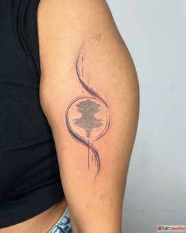 Black and White Music Tattoo Artist in India - Irezumi Tattoo Studio