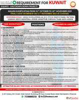 Latest Kuwait Job Vacancy for Indians Apply by Hunts Job