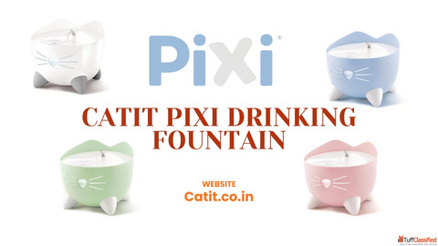 Catit PIXI Drinking Fountain Clean Filtered Water for Healthy Cats