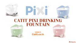 Catit PIXI Drinking Fountain Clean Filtered Water for Health...