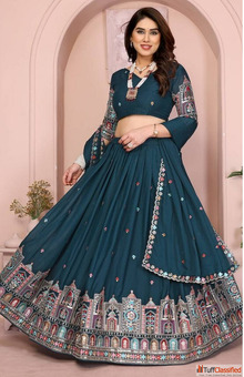 Stunning Blue Lehenga with Unmatched Discounts