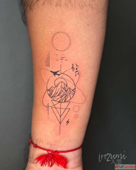 Geometric Custom Tattoo Design - Irezumi Tattoo Studio