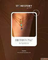 Stone Story Birthstone Pendant Collection - Crafted for Your...