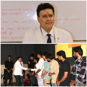 Renowned Actor Abhinav Chaturvedi Conducts Acting and Presentation Workshop at AAFT
