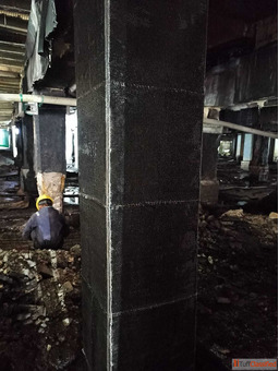 Carbon Fiber Wrapping for Beams Slabs Columns