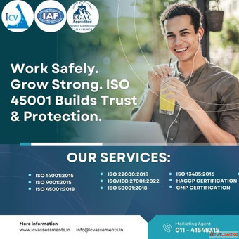 Get ISO 45001 Certification Trusted ISO Certification Company - ICV