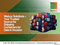 Webox Solutions Shipping Container for Sale Houston Texas
