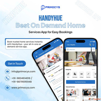 On Demand Home Services App Development for iOS Android - HandyHue