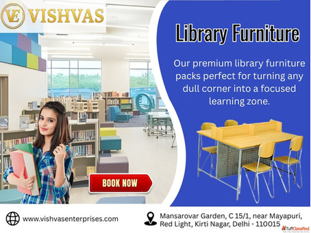 Premium Library Furniture by Vishvas Enterprises - Best School Furniture Kirti Nagar