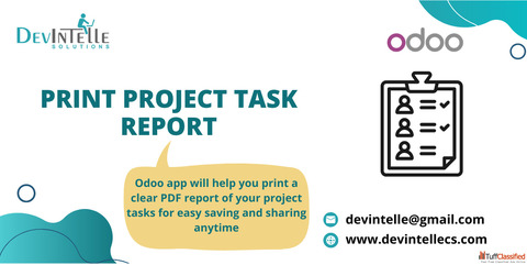 Print Project Task Report in Odoo