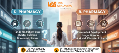 Difference Between D Pharmacy and B Pharmacy - Course Scope Career Path