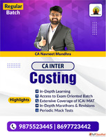 CA Inter Costing Classes Online and Offline by Navin Classes