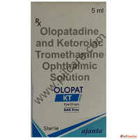 Olopat KT Eye Drop BAK Free - Ketorolac 0.4 wv Olopatadine 0...