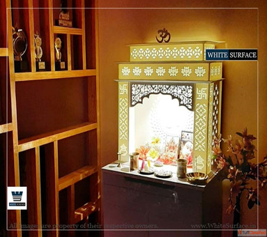 Find the Best Corian Temple Shop Near Me for Custom Corian Mandir White Surface Studios