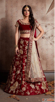 Buy Maroon Lehengas Online with 55 Off