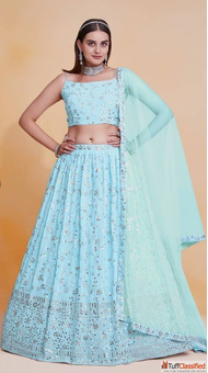 Sky Blue Lehengas Online Sale 55 Off